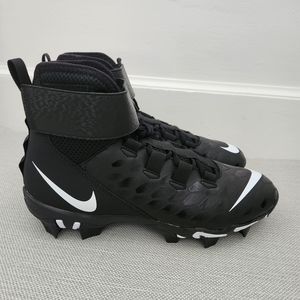Nike Mens Force Savage 2 Shark Black White Football Cleats AQ7722-001 Men 9